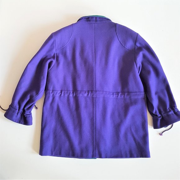 80s 90s Tradition Sears wool blend purple jacket. - Picture 8 of 15